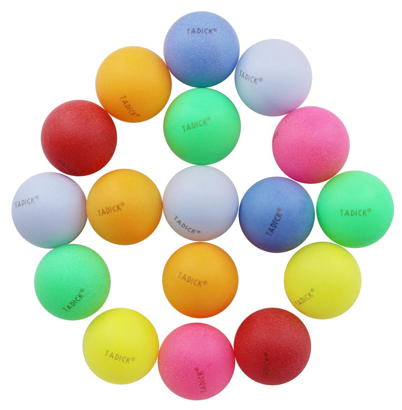 [Australia - AusPower] - TADICK 100 Pack Beer Ping Pong Balls Plastic Multiple Color Table Tennis Ball 
