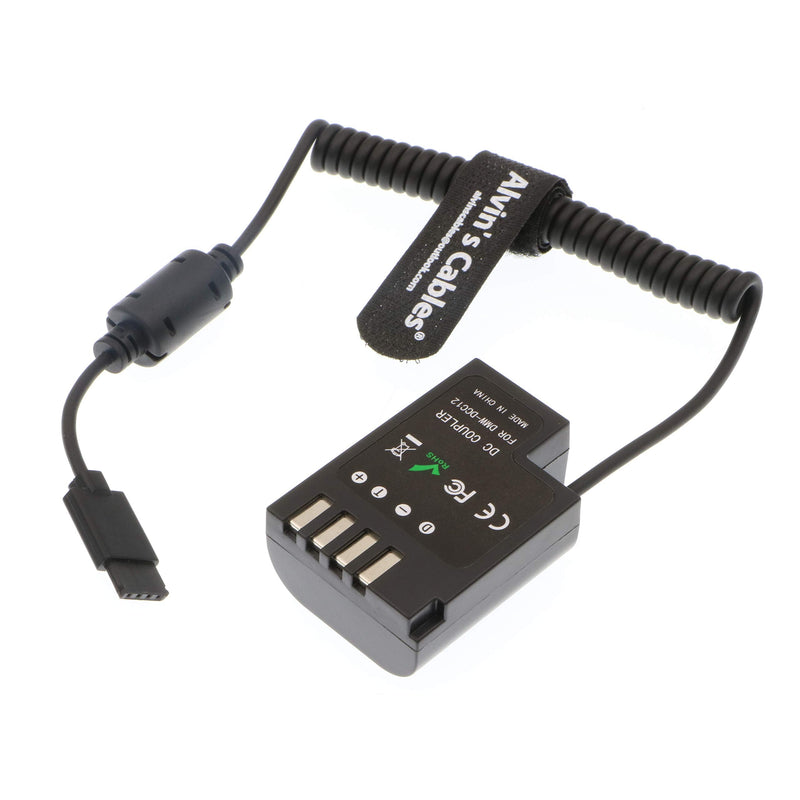 [Australia - AusPower] - Alvin’s Cables DMW DCC12 GH5 Dummy Battery to Ronin S Gimbal Power Adapter Coiled Cable for DJI for Panasonic DMC GH5 GH4 GH3 