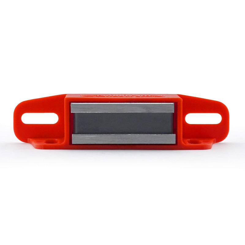 [Australia - AusPower] - Master Magnetics 07502X2 Magnet Catch, Universal Latch with Strike-Plate, 2-Way Mounting Red, 4.25" Length, 0.938" Width, 1.125" Height, 50 Pounds (Pack of 2) 
