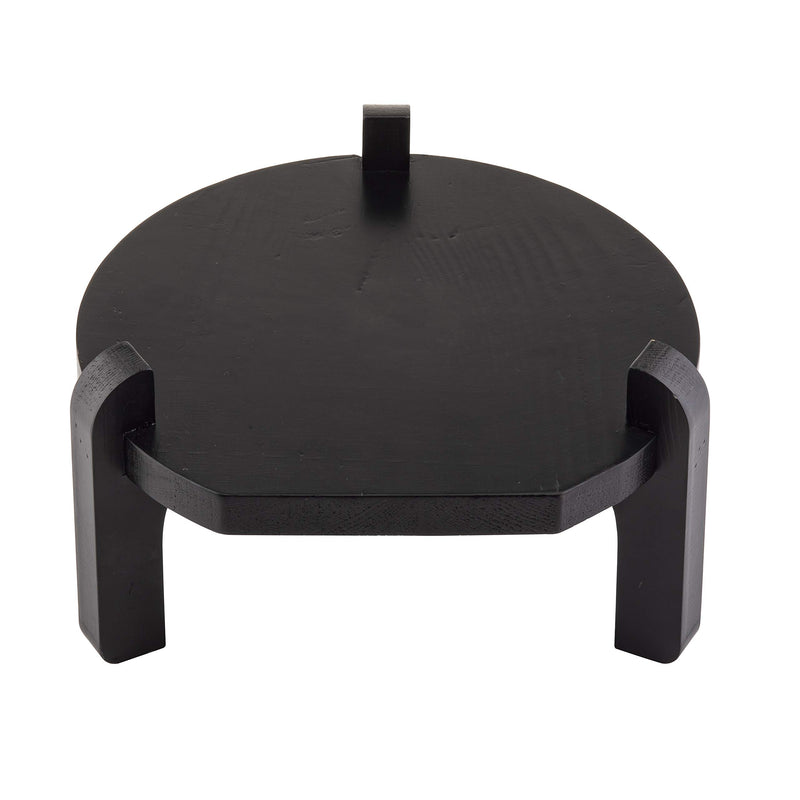 [Australia - AusPower] - Tablecraft Stand for Glass Beverage Dispensers, Black Painted Pinewood, 10" x 5.75" 