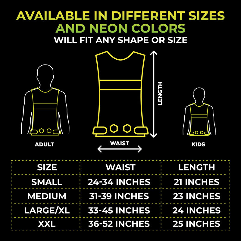 [Australia - AusPower] - 247 Viz Blaze Reflective Running Vest Safety Gear - 360˚ High Visibility Vest for Women & Men - Running, Walking, and Cycling Small 