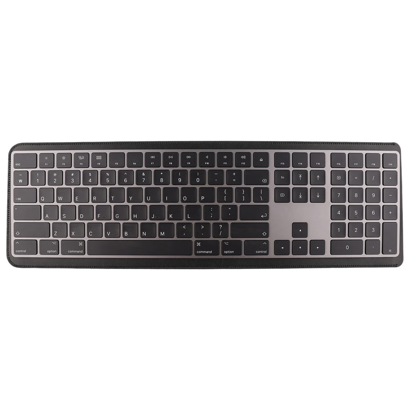 [Australia - AusPower] - GuardV Leather Series for Apple Magic Keyboard with Numeric Keypad A1843 A2520 Touch ID MQ052LL/A MK2C3LL/A MMMR3LL/A - Protective Sleeve Cover Case Pouch (Black) Black 
