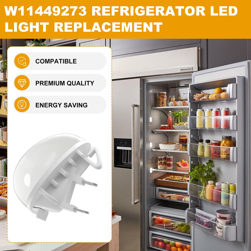 [Australia - AusPower] - FELHOOD W11251749 AP7192759 W11602886 Freezer Light Bulb for Kenmore Amana Whirlpool Refrigerator Led Freezer W11449273 W11251749 W11520324 W11468934 AP6986570 