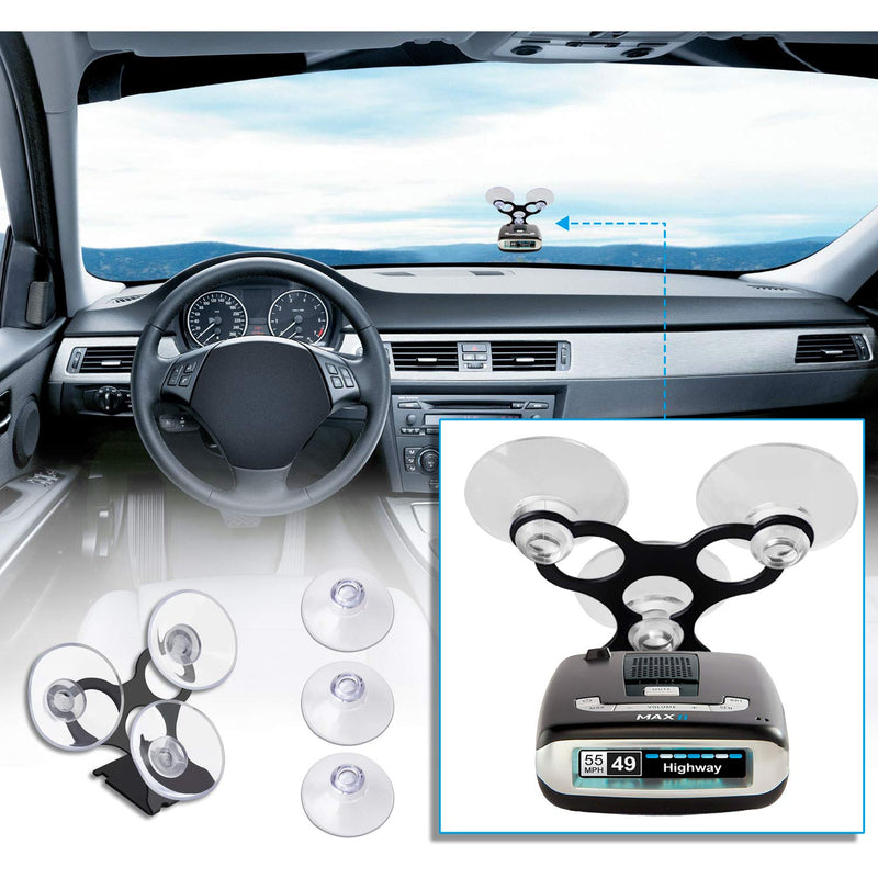 [Australia - AusPower] - MvToe Radar Detector Suction Cup Mount Holder Compatible with Escort MAX, Max 2, MAX360 (Not for MAX360C Cradle Radar) 