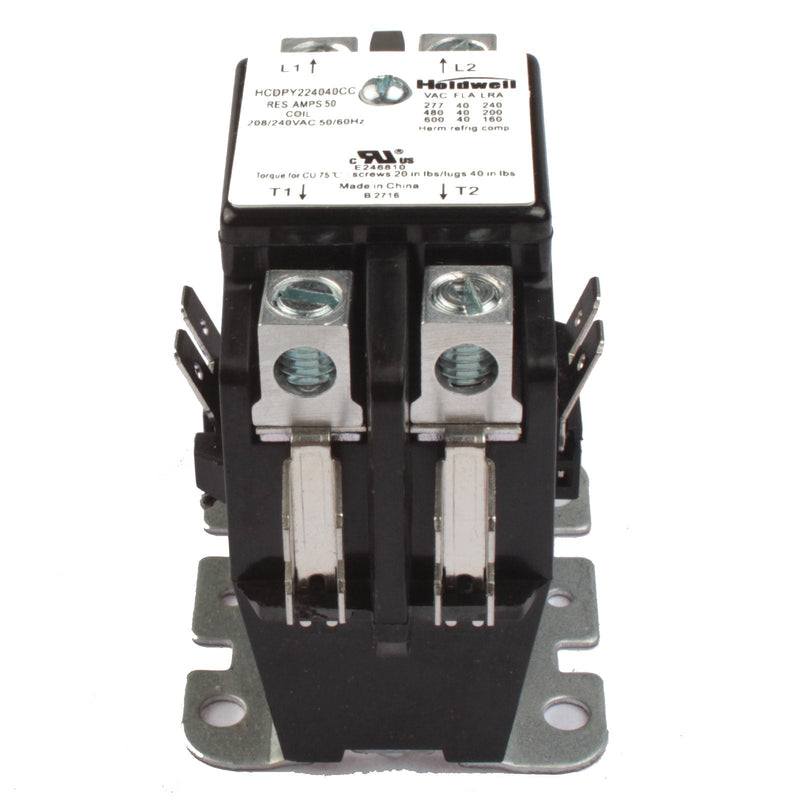 [Australia - AusPower] - Holdwell 45GG20AG 2 Pole 40 Amp 240V Coil Definite Purpose Air Conditioner Contactor 