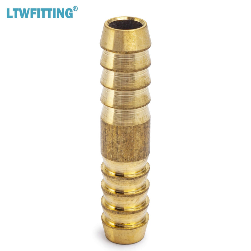 [Australia - AusPower] - LTWFITTING Brass Barb Splicer Mender 5/16-Inch ID Hose Fitting Air Water Fuel Hose Joiner(Pack of 10) 