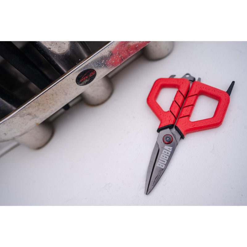 [Australia - AusPower] - BUBBA Shears with Non-Slip Grip Handles, Multi-Functional and Durable Design to Easily Cut through any Fishing Line Small 