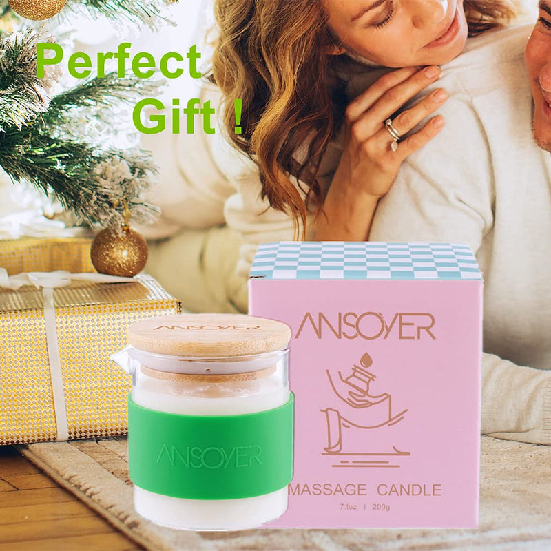 [Australia - AusPower] - ANSOYER Massage Candle - Romantic Massage for Couples - Amazing Gift for Women & Men (Vanilla 200g) Vanilla 200g 