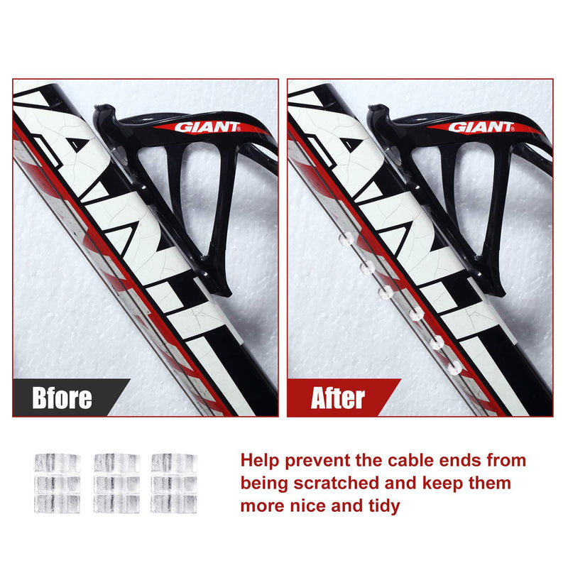 [Australia - AusPower] - 4 Pieces Brake Cable Universal Bike Inner Brake Cable Housing Kit Bicycle Brake Cable Replacement for Mountain and Road Bike Gear Kit 