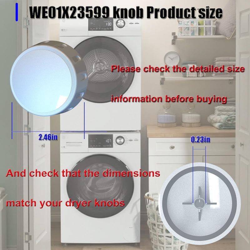 [Australia - AusPower] - New Upgrade WE01X23599 WH11X20875 GE Clothes Washer Cycle Selector Range Knobs Replacement Dryer Machine Control Board Parts Universal Electric Handle Accessories 4587354 PS11759035ï¼ˆ1Pcsï¼‰ 1 