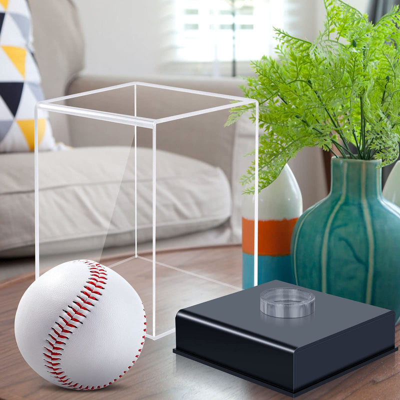 [Australia - AusPower] - KKU Baseball Display Case, Baseball Holder for Ball Display Cube Box, UV Protected Acrylic Baseball Storage Official Size Box, Memorabilia Display Case for Baseball (1Pack) 1 