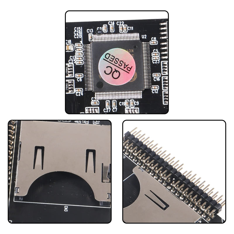 [Australia - AusPower] - AITIAO 2Pcs SD Card to 2.5 Inch IDE Adapter SD SDHC SDXC MMC Memory Card Converter TF Memory Card to IDE 44Pin Male Adapter to Laptop HDD for DOS/Linux/Windows 98SE, Me, 2000, XP and for Vista. 