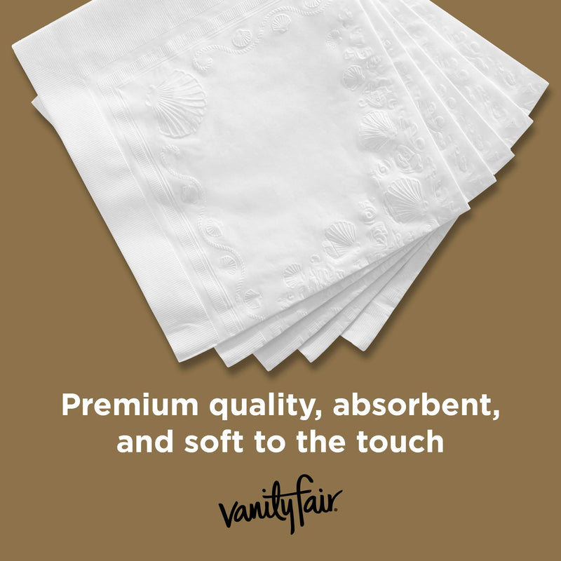 [Australia - AusPower] - Vanity Fair Entertain Paper Napkins, 40 3-Ply Disposable Napkins, Dinner Size 