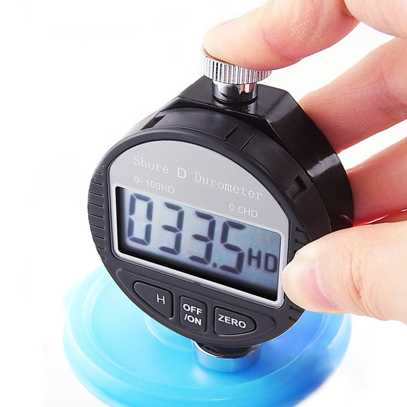 [Australia - AusPower] - Portable 0-100HD Shore D Hardness Tester Meter Digital Durometer Scale for Rubber, Tire, Plastic, Thermal Plastic, Flooring, Bowling Ball with Large LCD Display 