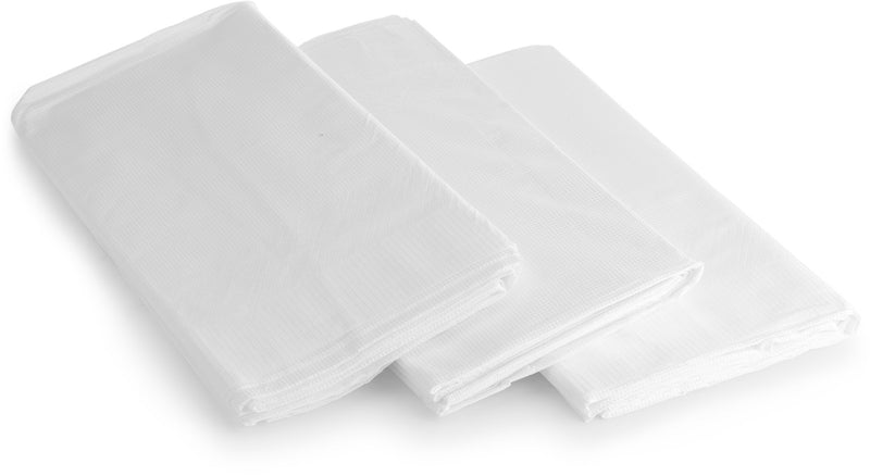 [Australia - AusPower] - Laura Stein Disposable Paper & Plastic White Tablecovers 3 Ply, 54'' x 108'' Pack of 2 