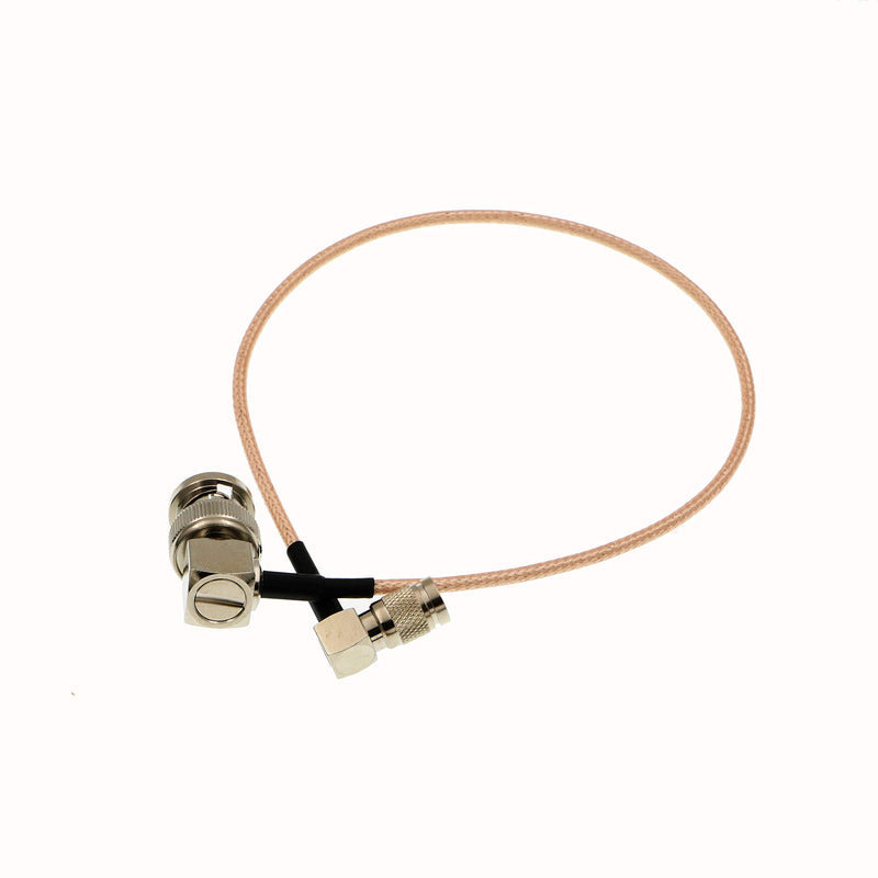 [Australia - AusPower] - Uonecn Right Angle DIN 1.0/2.3 Mini BNC to RG179 Right Angle BNC Coaxial Cable Video Cable for Blackmagic HyperDeck Shuttle 75ohm 