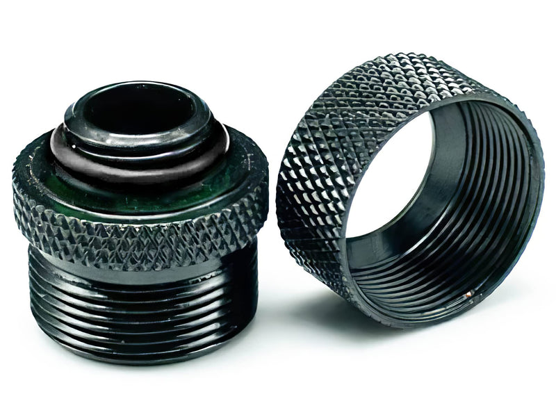 [Australia - AusPower] - Dracaena 6 pack G1/4" thread to 14mm outer diameter, Hard Tubing Compression Fitting with high body design for Computer water cooling system , Black 