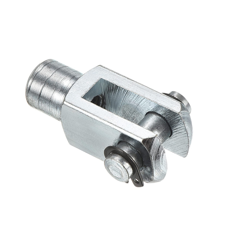 [Australia - AusPower] - PATIKIL M6x1 Air Cylinder Rod Clevis End, 2 Pack Female Thread Y Connector 33mm Length for Air Cylinder Foot Mounting Work, Silver 