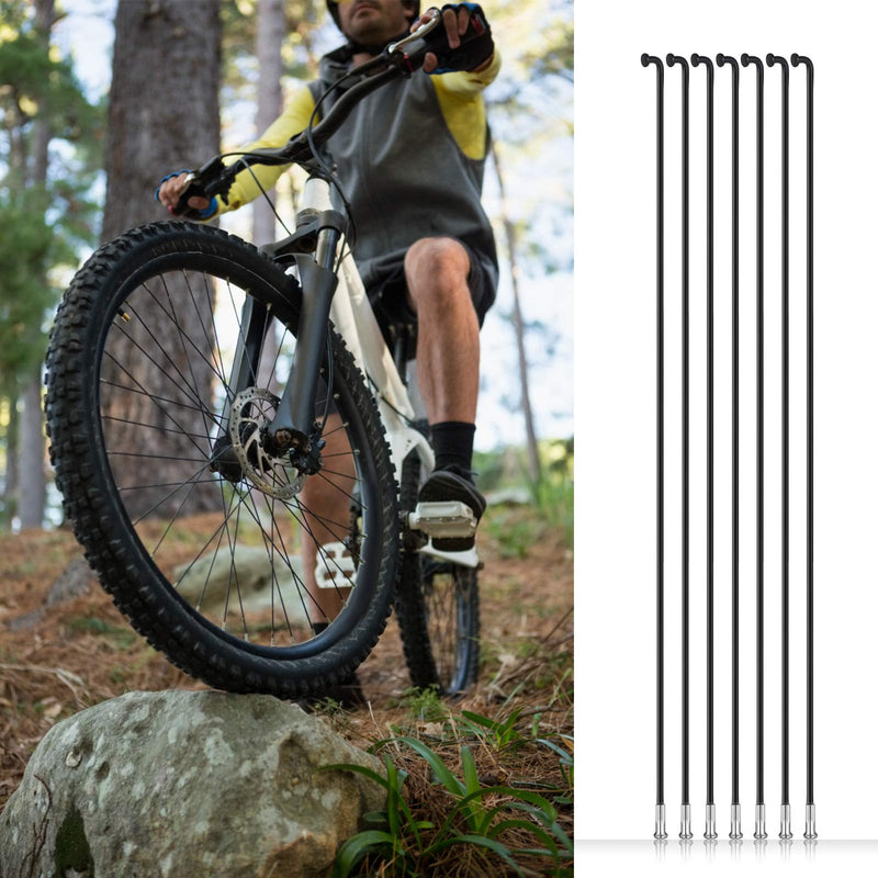 [Australia - AusPower] - WINOMO 36Pcs 14G J Bend Bicycle Mountain Bike Steel Spokes Bike Spokes and Nipples 260mm 