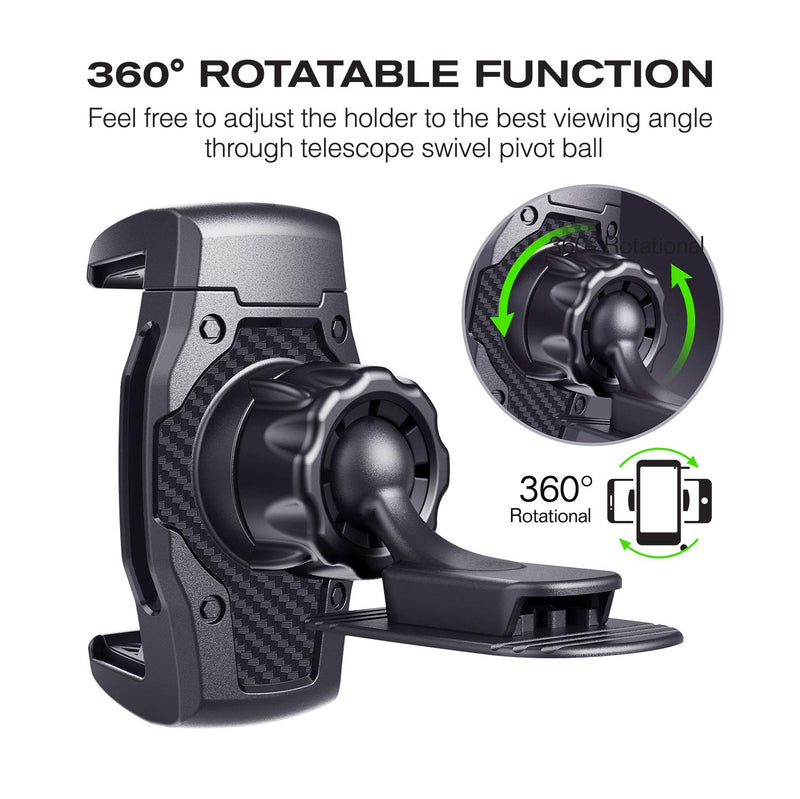[Australia - AusPower] - JIMISHA Car Phone Holder, Phone Car Mount with Stick On Base Cell Phone Car Mount Sticky Adhesive Mount Holder for 4 inches to 6.5 inches Smartphones 
