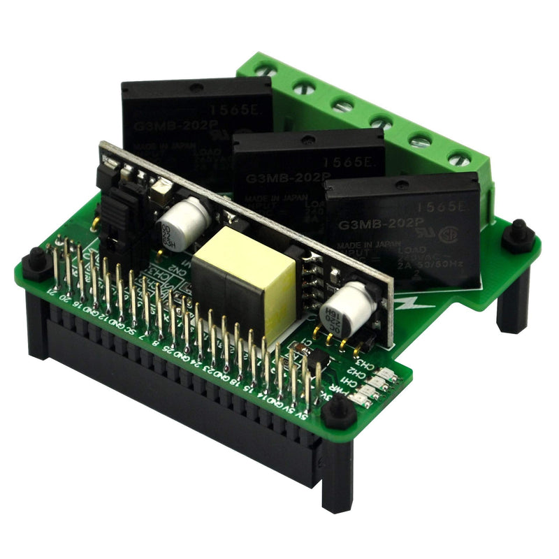 [Australia - AusPower] - RPi PoE & SSR Solid State Relay Board for Raspberry Pi 3B+ 4B With PoE 