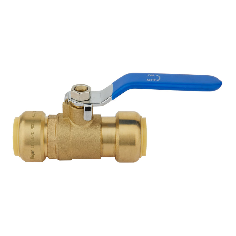 [Australia - AusPower] - (Pack of 2) EFIELD 1/2 Inch Push-Fit Full Port Ball Valve for Hot and Cold Water with a Disconnect Clip,Brass UPC Certified 1/2 Inch(Pack of 2) 