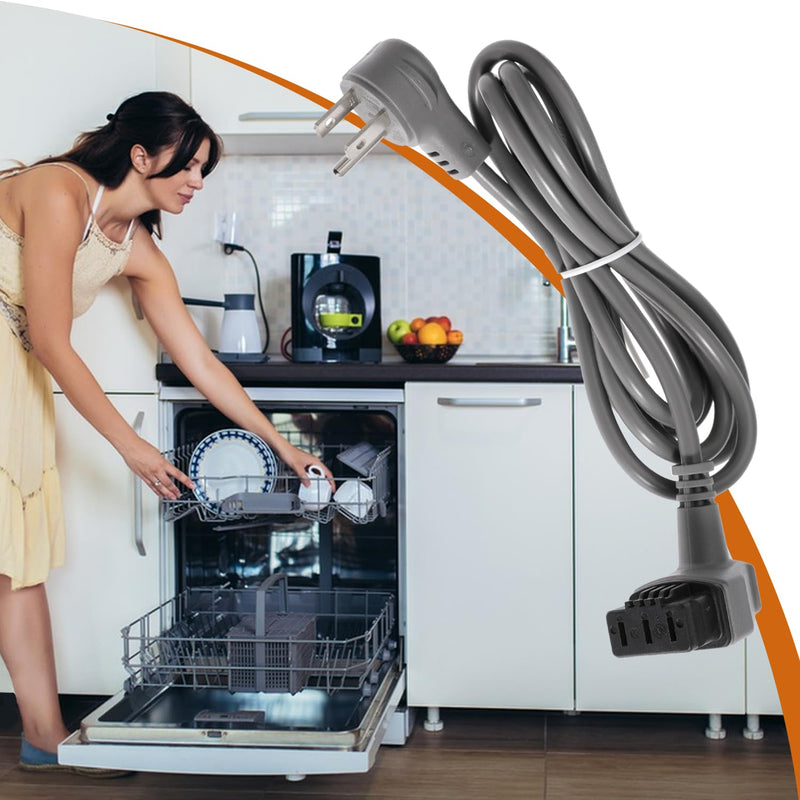 [Australia - AusPower] - 00752018 Dishwasher Plug Power Cord and Junction Box for Bosch 300/500/800 Series Dishwashers for SMZPC002UC Plug Power Cord AC Charger 