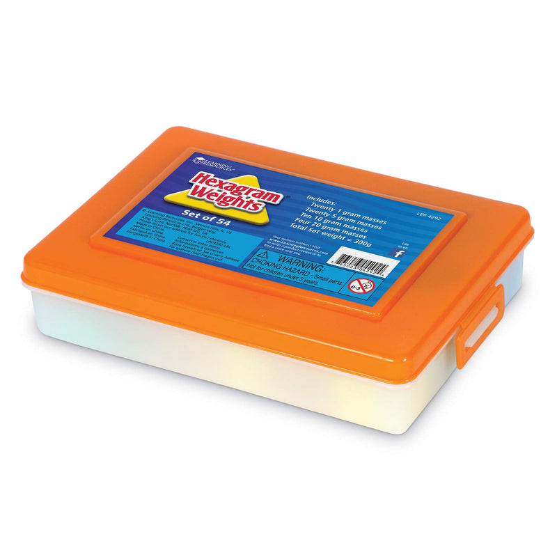 [Australia - AusPower] - Learning Resources Hexagram Weights - Set of 54 Pieces, Ages 8+ Math Teacher Supplies, Math Learning Tools, Math Games for Kids 