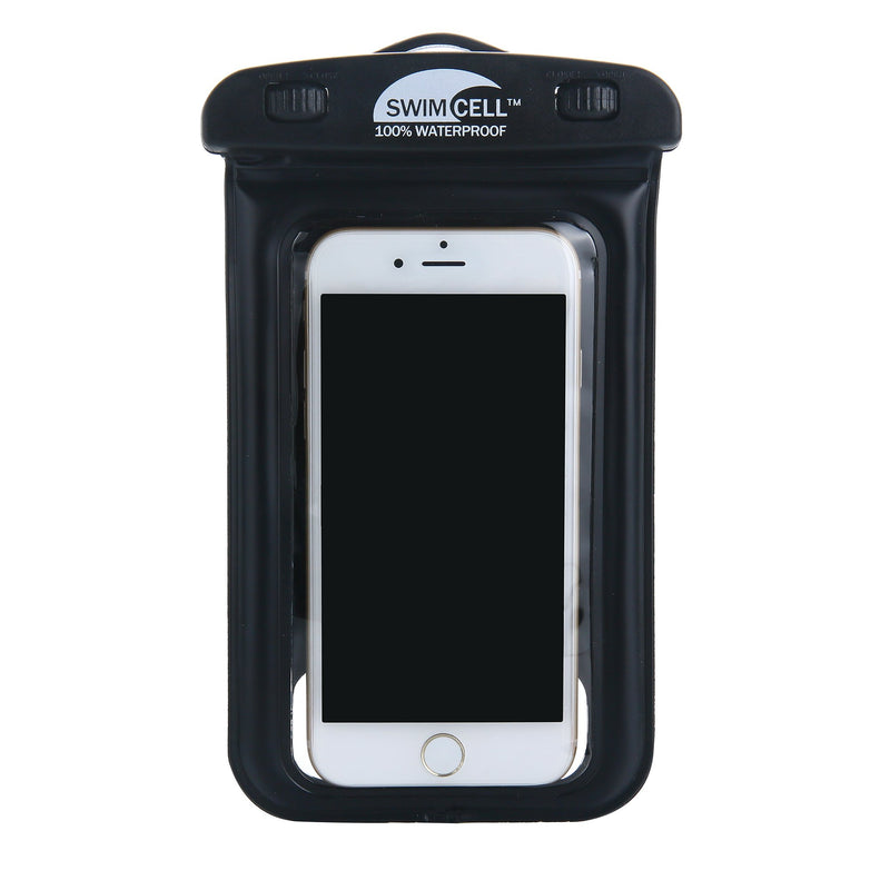 [Australia - AusPower] - Waterproof Phone Holder Armband Case for Swimming Running Walking. Fits All Standard Size Phones up to 6.3inches- iPhone 11, 13 Pro Samsung Galaxy S. Android. Bonus Hi-Vis Armband and Neck Lanyard. Armband No Headphone Jack Black 