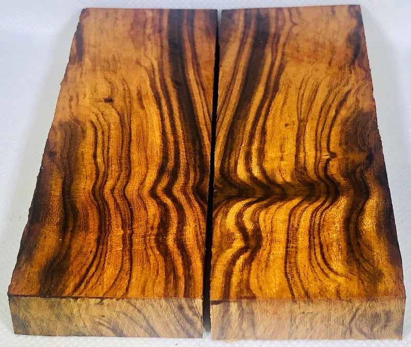 [Australia - AusPower] - Bookmatched Ironwood Knife Scales – Knife Makers Material – Size 5 1/8 x 1 3/4 x 1/2 Inches - 2 Pack 