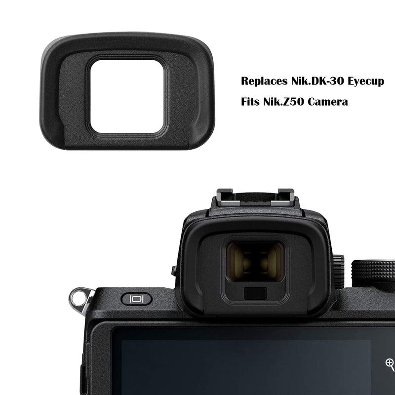 [Australia - AusPower] - Eyepiece Eyecup Eye Cup DK-30 for Nikon Z 50 Z50 Mirrorless Camera, PCTC Eyepiece Cover & Hot Shoe Cover -(2+2 Pack) 