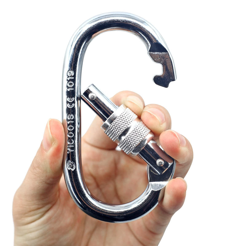 [Australia - AusPower] - PRIOR FITNESS Yoga Hammock Accessory Set Aerial Silk Hardware with Daisy Chain Carabiner for Yoga Swing Pilates 