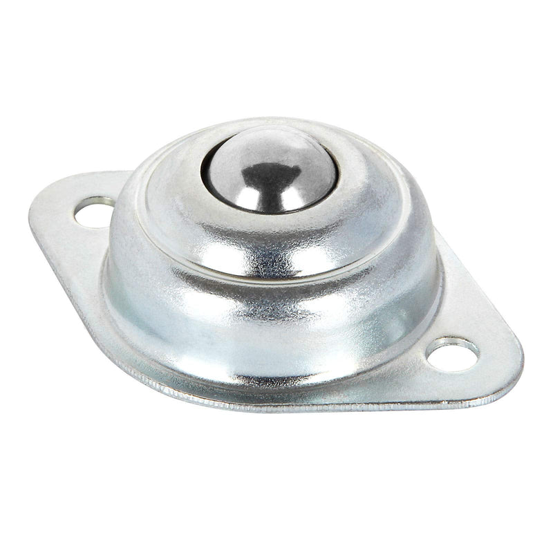 [Australia - AusPower] - 16 PCS 1/2 Inch Roller Ball Transfer Bearing, Flange Mounted Carbon Steel Round Ball Transfer Unit, Universal Rotation Ball Casters for Conveyor, Roller Stand, Transmission, Load Capacity 22 lbs 1/2 Inch Ball Transfers 16 