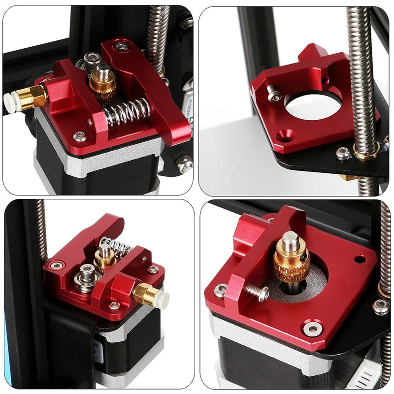 [Australia - AusPower] - Creality Official 3D Printer Extruder, Ender 3 Extruder Upgraded Replacement, Ender 3 V2 Aluminum MK8 Drive Feed Bowden Extruders for Ender 3 Series, Creality CR-10 Series, Ender 5 Series 