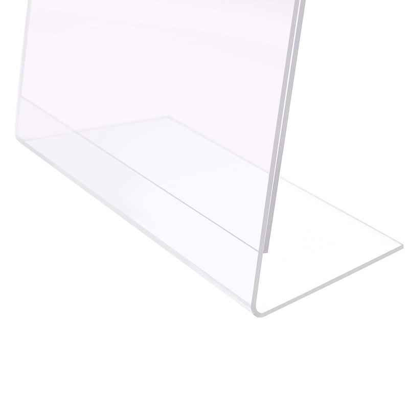 [Australia - AusPower] - MaxGear Acrylic Sign Holder, Clear Sign Holder Plastic Paper Holder Slant Back Sign Holders 8.5x11 inches Sign Holder Plastic Display Stand for Office, Store 
