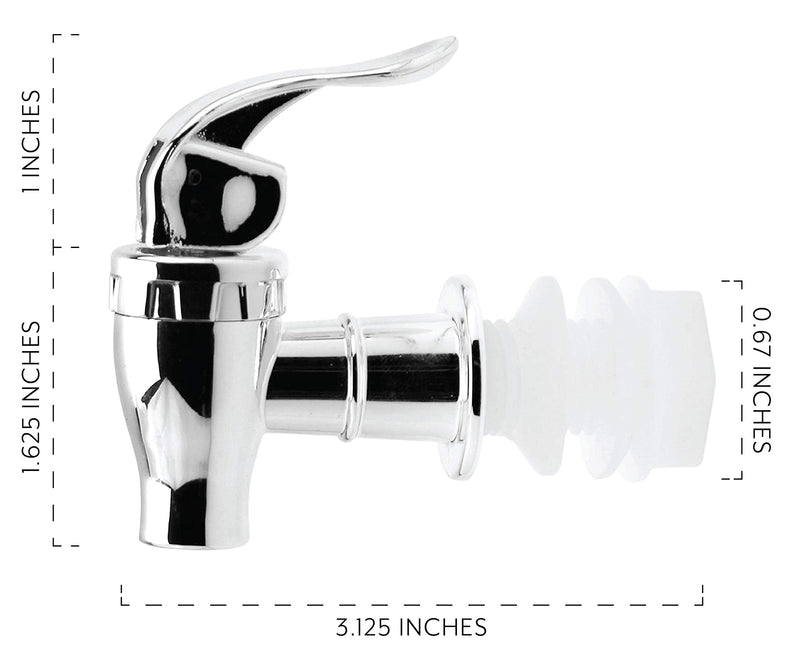 [Australia - AusPower] - Cornucopia Push Style Spigot for Beverage Dispenser Carafe, Replacement Lever Pour Spout for Beverage Dispenser 1 