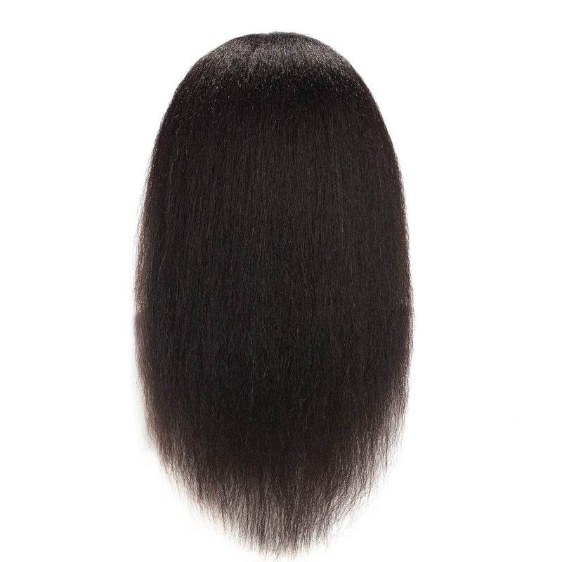 [Australia - AusPower] - Hairingrid Mannequin Head 16" 100% Real Hair Hairdresser Cosmetology Mannequin Manikin Training Head Hair and Free Clamp Holder (16 Inch) 16 Inch (Pack of 1) 