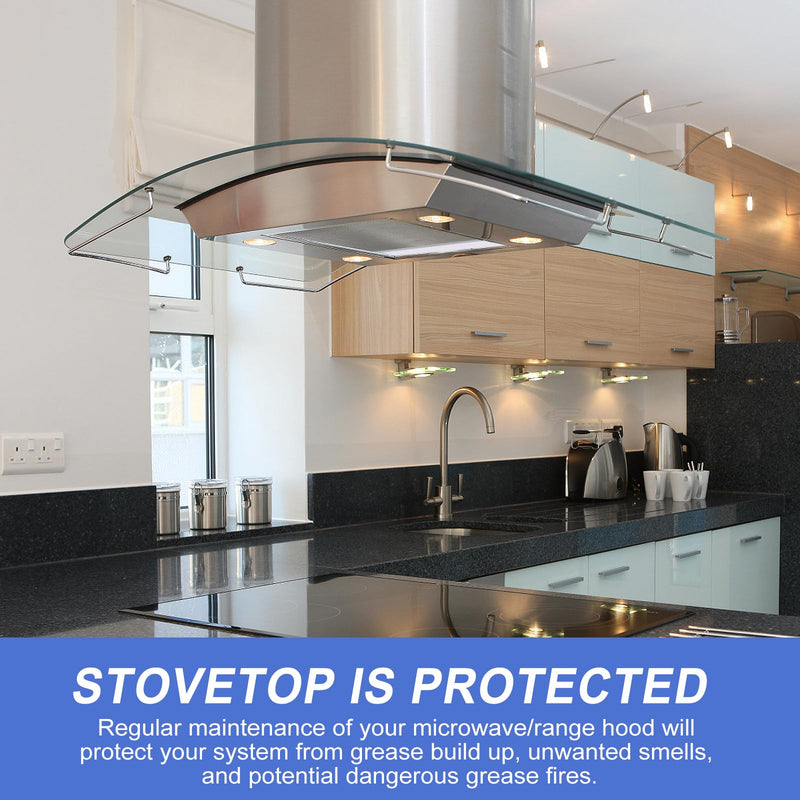 [Australia - AusPower] - Range hood Filter Aluminum Filter with Light Lens 11-1/2 X 11-3/4 X 3/8 Thickened aluminum frame for Broan R610045, R610050, SR610045, Estate 883093, 883103, 883149, 1017892, 14210156, and more 1 Pcs 