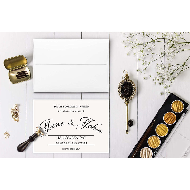 [Australia - AusPower] - 4" x 6" Envelopes for Invitations - Bright White A6 Envelopes (4 3/4" x 6 1/2") - Square Booklet Flap (100 Envelopes) 100 Envelopes 