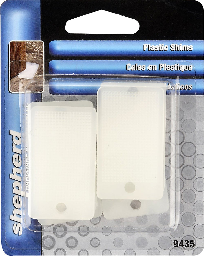[Australia - AusPower] - Shepherd Hardware 9435 Wedge-It White Plastic Shims 6 Count 