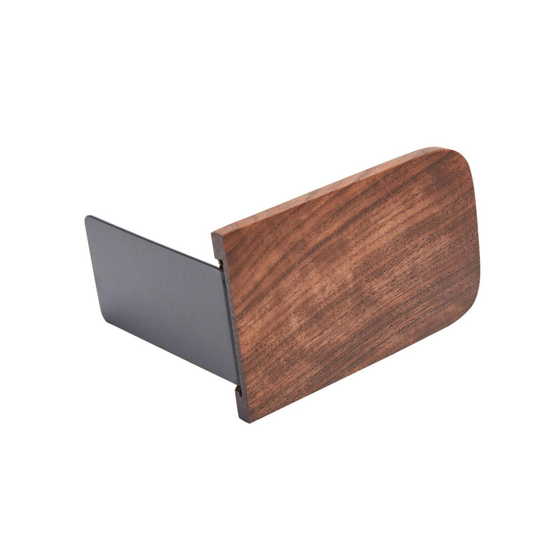 [Australia - AusPower] - Pandapark Wood Bookends,Pack of 1 Pair,Non-Skid,Black Walnut,Office Book Stand (Black Walnut-A) Black Walnut-a 