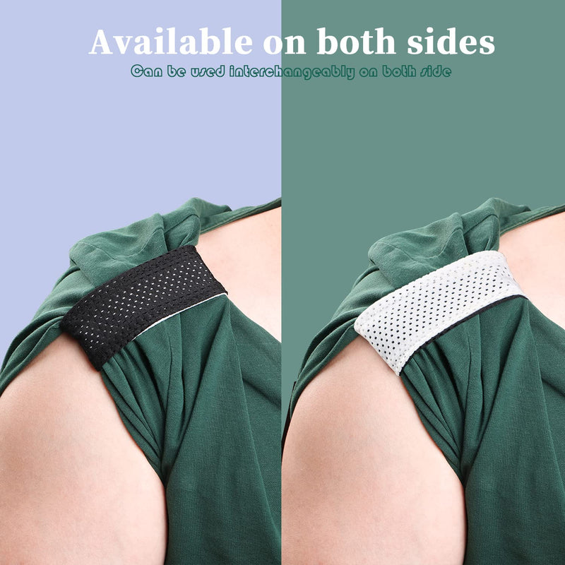 [Australia - AusPower] - DREMISI 4 Pcs Jersey Sleeve Bands Softball Sleeve Holders Soccer Sleeve Ties Scrunchie Holder Roll Up Holder Sports Sleeve Straps with Hook and Loop Fasteners for Shirts Sports Activities Boy Girl 
