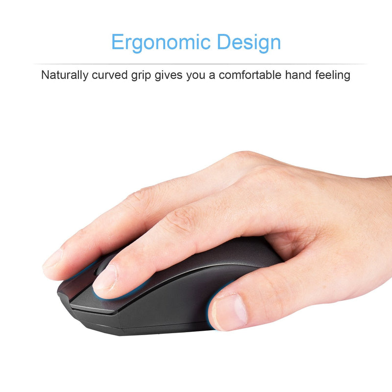 [Australia - AusPower] - Type C Wireless Mouse, AURTEC 2.4GHz USB-C Wireless Mice for Laptop and More USB-C Devices 
