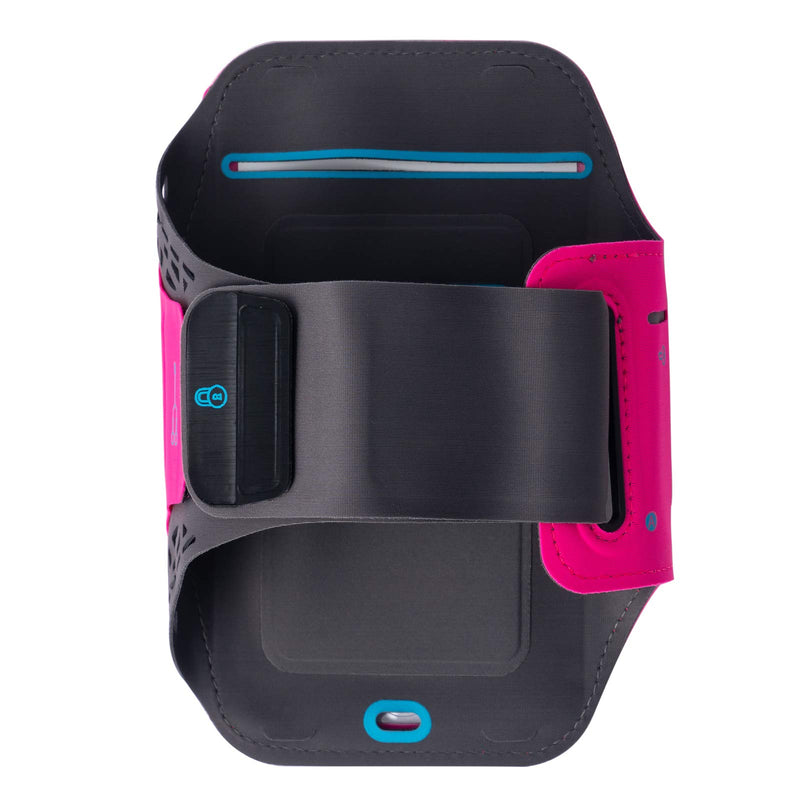 [Australia - AusPower] - Cell Phone Armband Set of 2, 5.5 Inches Workout Exercise Armband with Key Hold Earphone Port Hold for iPhone 6/7 Plus/8/SE Support Touch ID Access (Pink & Black) 2 Pack-Pink & Black 5.5" 