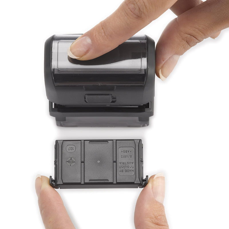 [Australia - AusPower] - Trodat Printy Economy Self-Inking Do It Yourself, Customizable Message or Address Stamp, Impression Size: 3/4 x 1-7/8 Inches, Black (5915) 