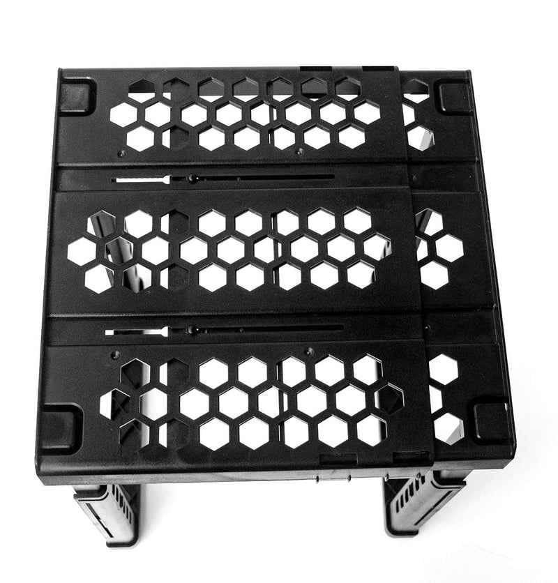 [Australia - AusPower] - Locker Organizer Shelf， Adjustable Width and Height , Ideal Locker for School, Office, and Gym Lockers (Black) Black 