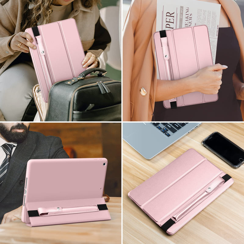 [Australia - AusPower] - DTTO Pencil Case for Apple Pencil 1st/2nd Generation, PU Leather Pencil Sleeve Pouch with Detachable Elastic Band for iPad 9.7"/ 10.2"/ 10.5"/ 10.9"/ 11"/ 12.9" Case, Rose Gold 