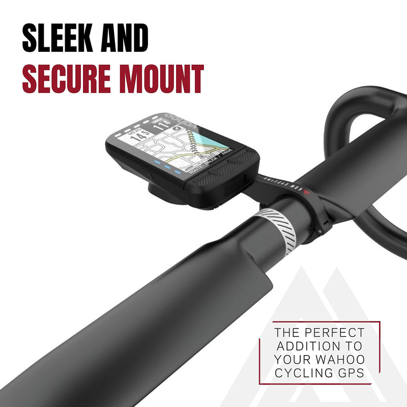 [Australia - AusPower] - KOM Cycling Wahoo Elemnt Mount Compatible with Multiple Wahoo Computers Including The Wahoo Elemnt Bolt, Elemnt Roam, Elemnt Mini, and Elemnt - Multiple Colors 24g Out Front Computer Mount Black 