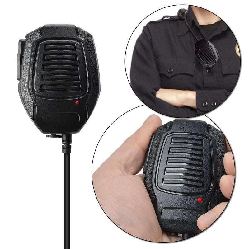 [Australia - AusPower] - YNIBST Walkie Talkie Remote Shoulder Speaker, Handheld Speaker Mic for BaoFeng UV-5R UV-5R5 UV-5RA UV-5RE and Kenwood Two Way Radio Accessories (Pack of 2) 