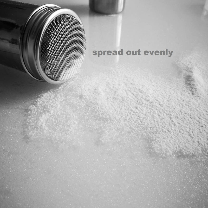 [Australia - AusPower] - 1 Pack Shaker Sifter Dispenser Duster Container Stainless Steel For Cinnamon Flour Powdered Sugar baking soda Cocoa Cornstarch ect. (Model-1) 1 